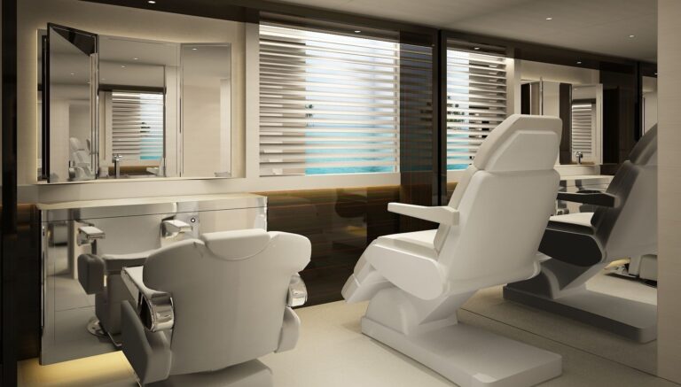 On Board Hair Saloon On Yacht GRACE E