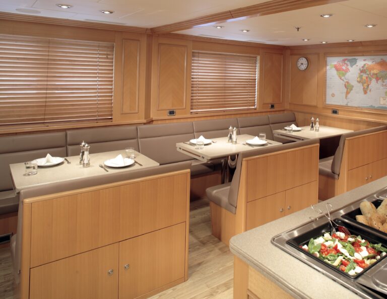 Buffet Zone On Yacht LAUREL