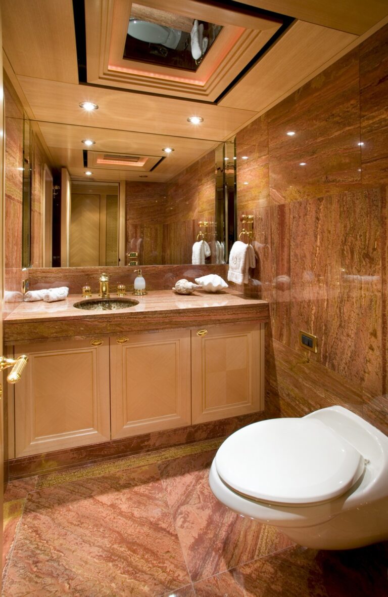 Personal Guest's Bath On Yacht LAUREL