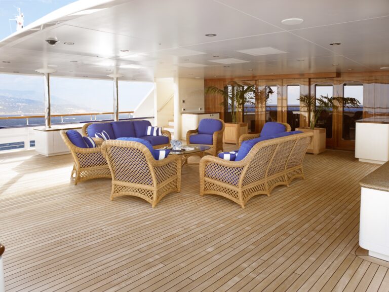 Top Deck On Board Yacht LAUREL