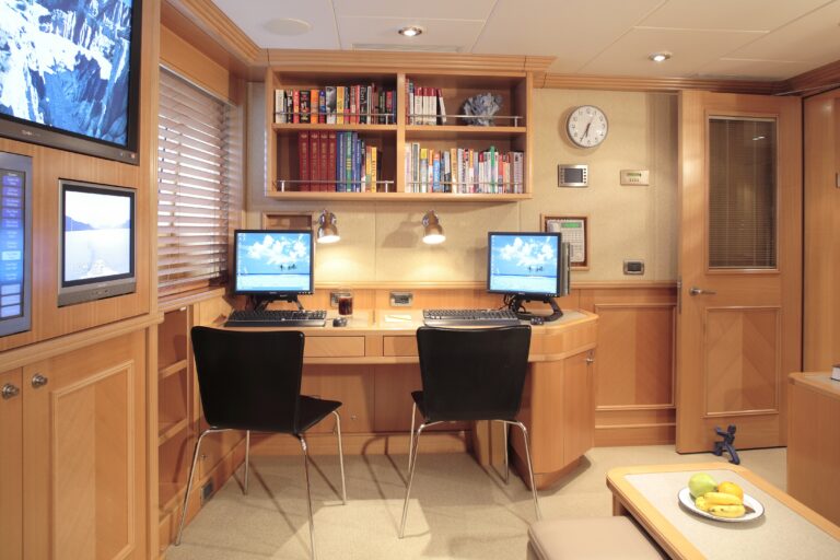 Personal Office Zone On Board Yacht LAUREL