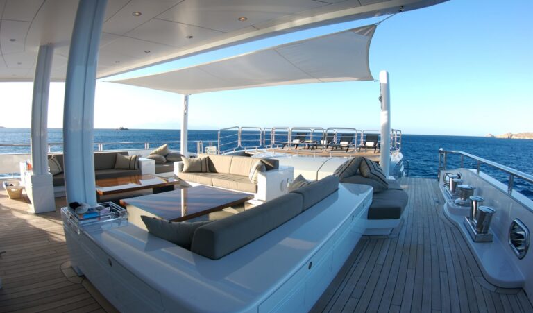 Sitting Zone: Yacht SIREN's Sun Deck Pictured