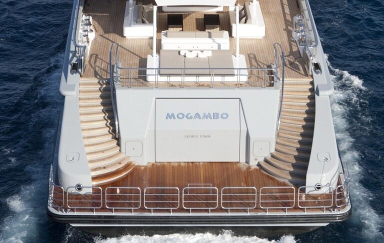 Above Aspect: Yacht MOGAMBO's Aft Captured
