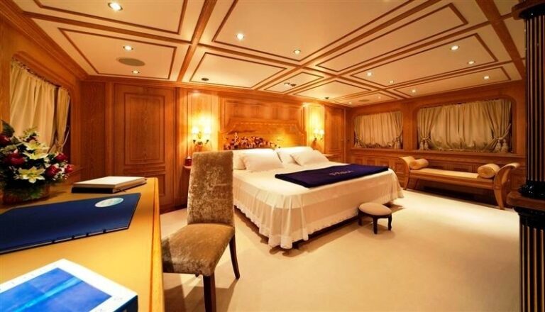 Main Master Cabin On Board Yacht ENIGMA