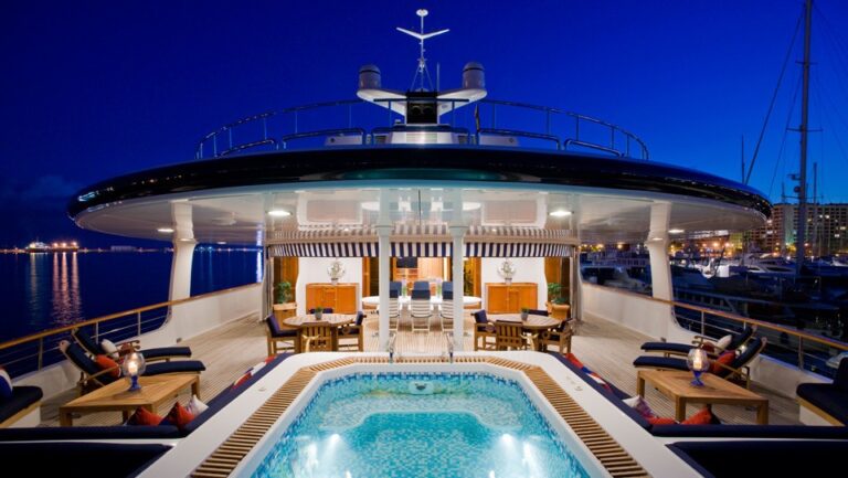 Swim Swimming Pool On Yacht LEANDER G