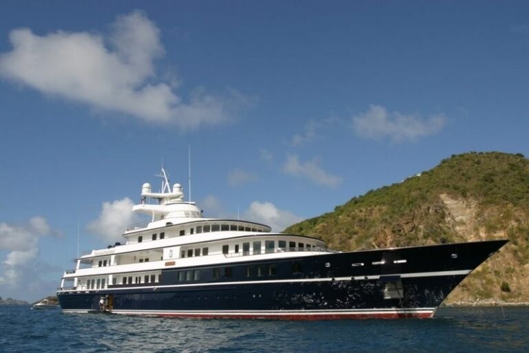 Overview: Yacht LEANDER G's Anchorage Pictured