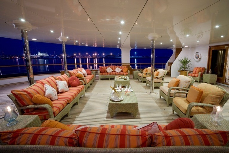Premier Deck Aft Aboard Yacht LEANDER G