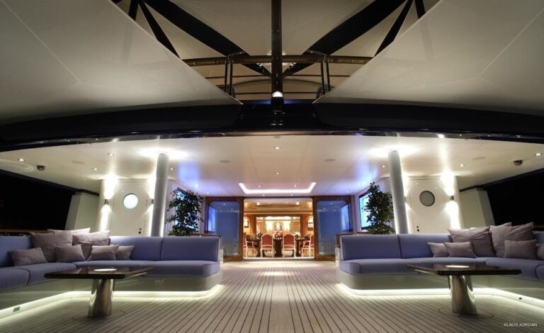 aft deck lounging area