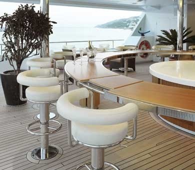 Sitting: Yacht SAMAR's Drinks Bar Photograph