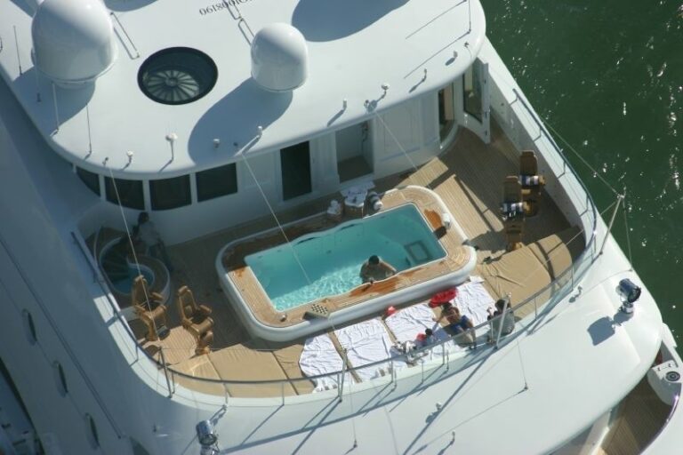 Swimming Pool: Yacht SAMAR's From Above Aspect Photograph