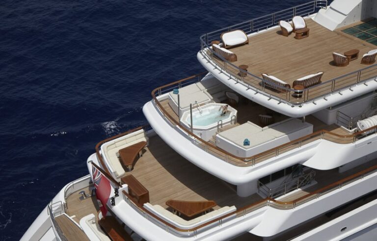 Deck Profile Aboard Yacht PEGASUS VIII