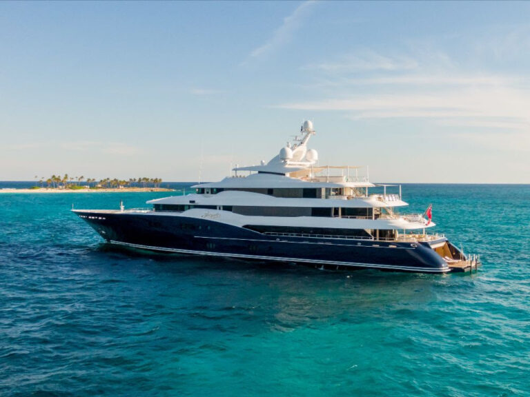 78m Custom Mega Yacht Anchored