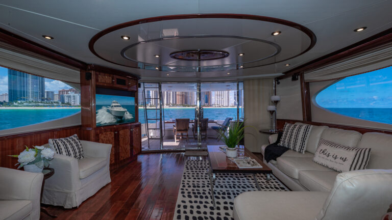 Salon view aft