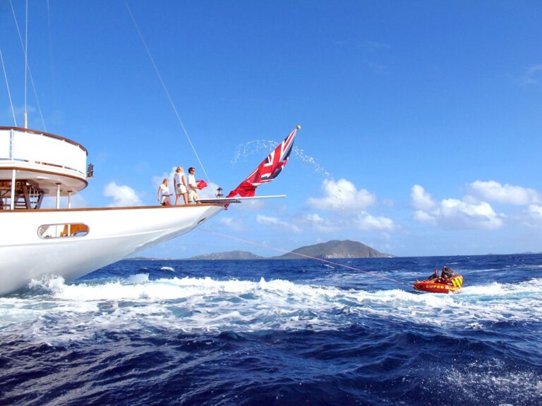 Cruising Towable Toy On Yacht TALITHA