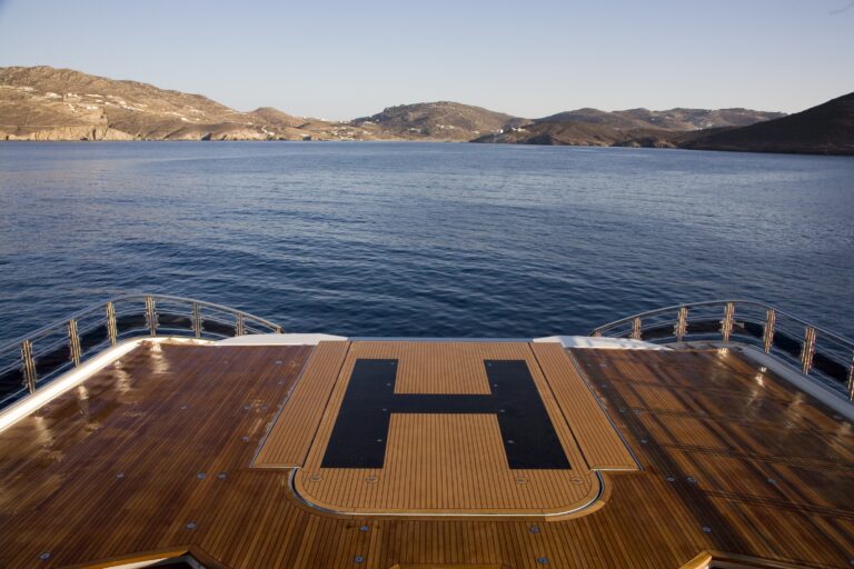 Helicopter Pad On Board Yacht ALFA NERO