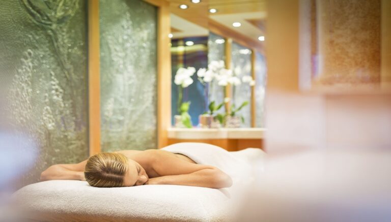 Massage Furniture In The Spa Zone On Board Yacht SOLANDGE