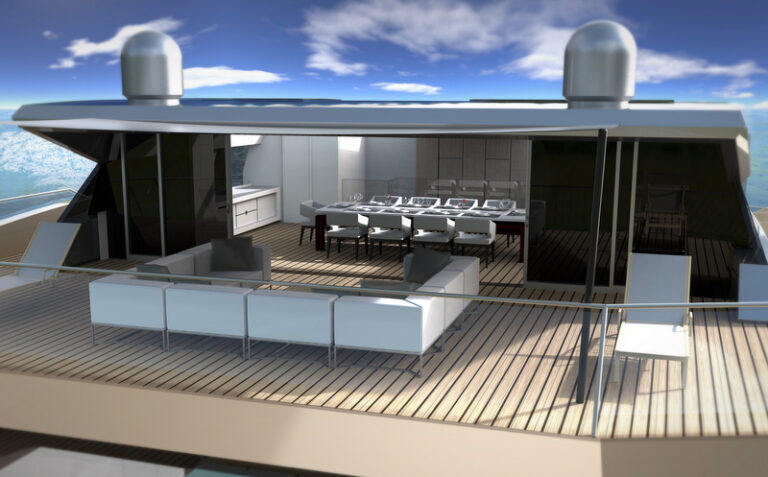 90 Sunreef Power Yacht - Fly terrace