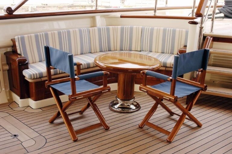 Furniture With Chairs: Yacht ATHENA's Sun Deck Pictured