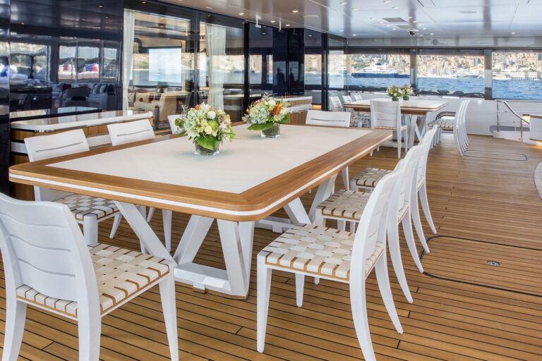 95M LURSSEN MEGA YACHT  - Al Fresco Dining