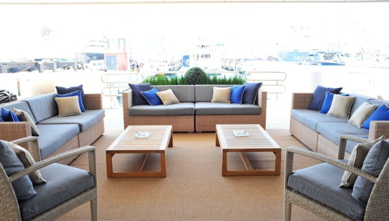 Outside Sitting Aft Deck Aboard Yacht INDIAN EMPRESS