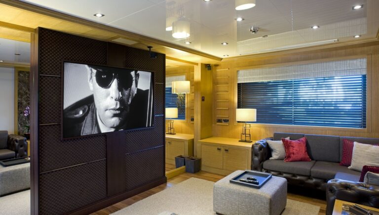 Lounging Zone On Board Yacht INDIAN EMPRESS