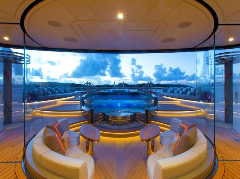 Jacuzzi at sunset