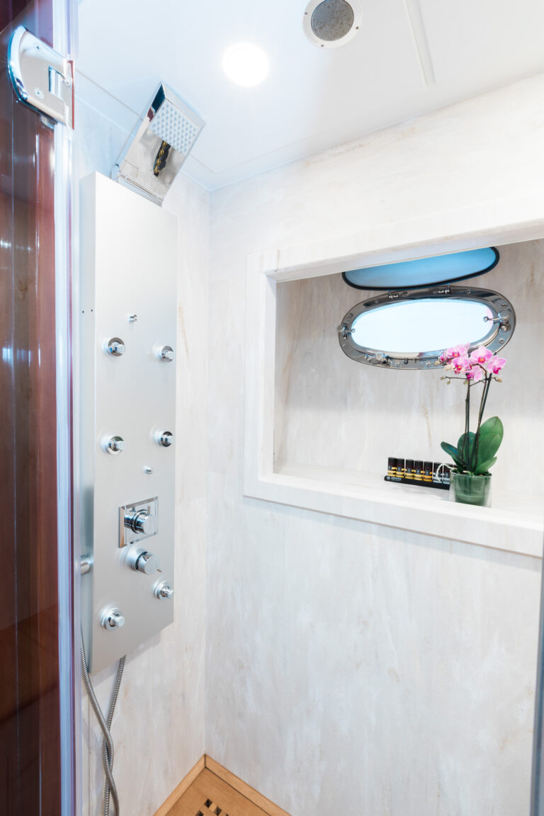 head with shower
