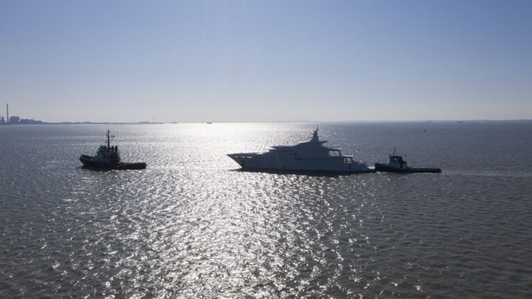AMELS 200 Superyacht On Water