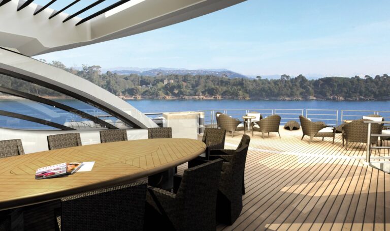 AMELS 212 Motor Yacht - Design Profile Rendering
