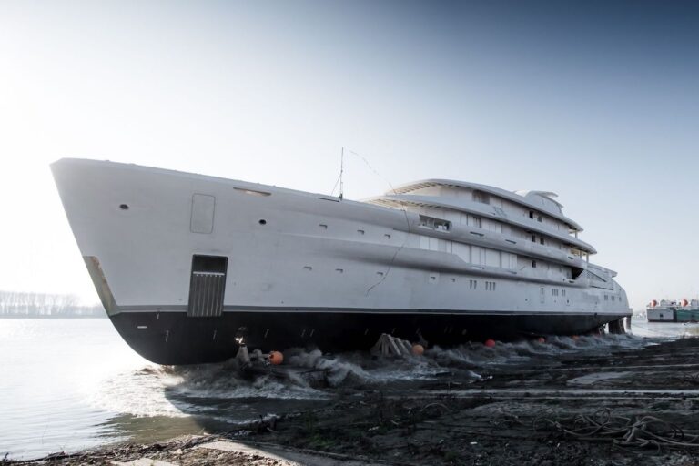AMELS 78-metre Full Custom Superyacht Hits The Water