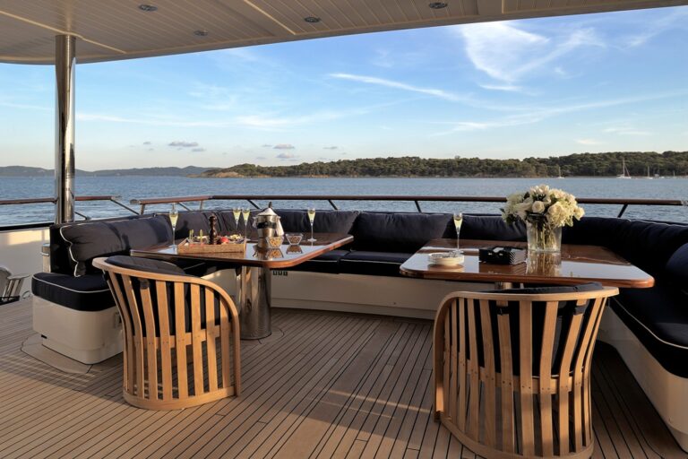 AWATEA Aft Deck Seating With Drinks