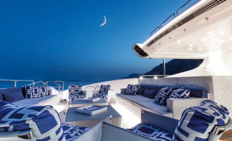 Aboard Moonraker Yacht