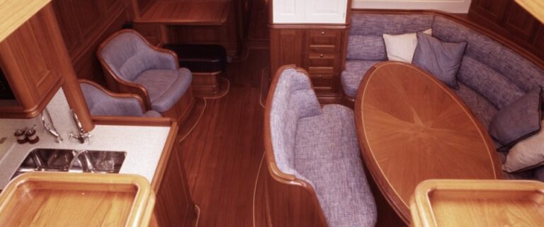 Aboard luxury yacht Heartbeat