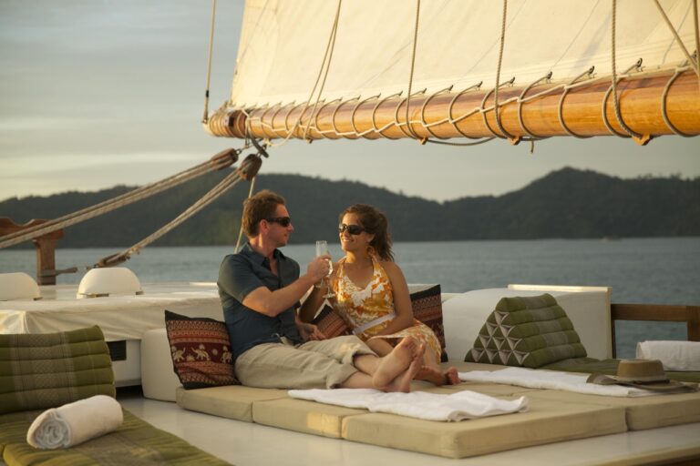 Aboard the beautiful RAJA LAUT yacht