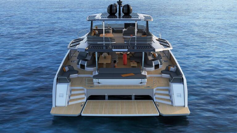 Aerial Aft View Multiple Decks Render
