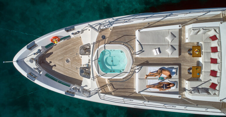 Aerial Of Sun Deck Bow Area
