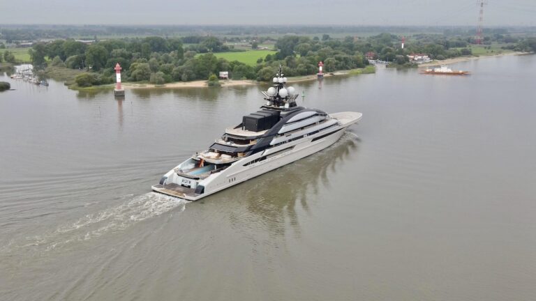 Aerial View Of Lurssen Mega Yacht Opus (ex Nord)