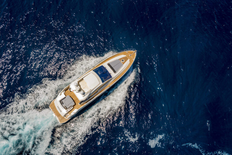 Aerial View Of The Yacht