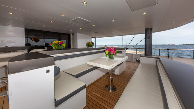 Aft Deck Breakfast Table