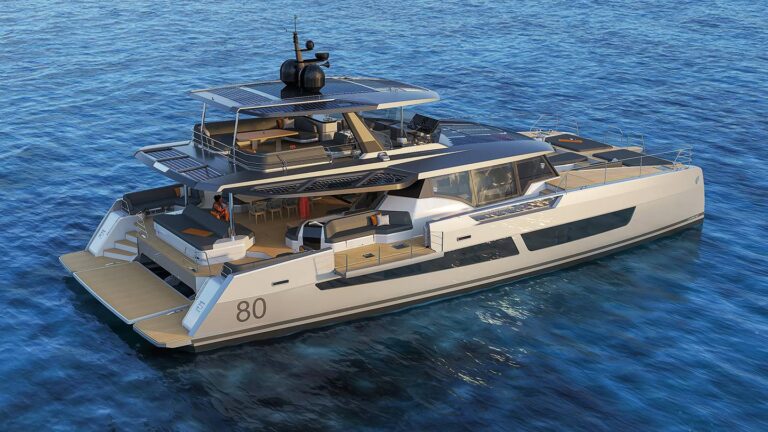 Aft Deck Cockpit And Flybridge Render