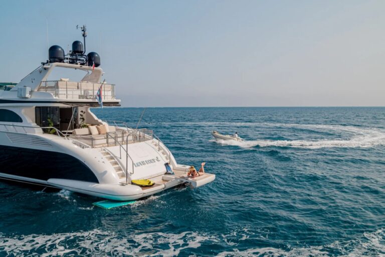 Aft Deck Relaxation Area With Water Toys