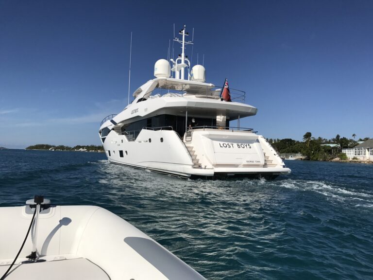 Aft Deck Underway In The Bahamas
