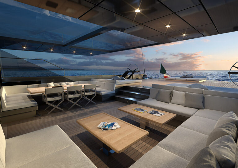 Aft Deck Dining And Relaxation Area