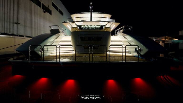 Aft View At Night