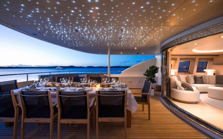 Alfresco Dining On The Upper Aft Deck
