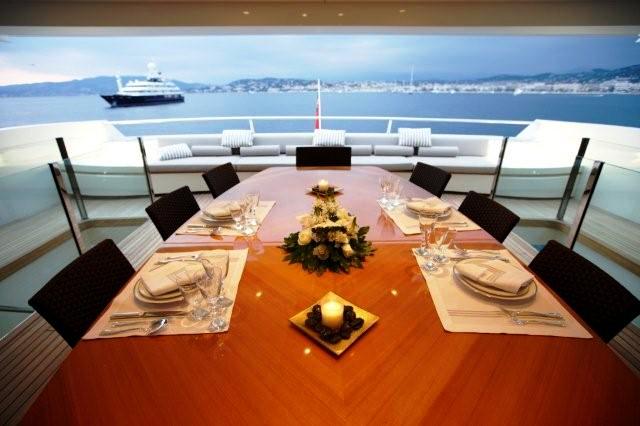 Arethusa - Dining on Deck