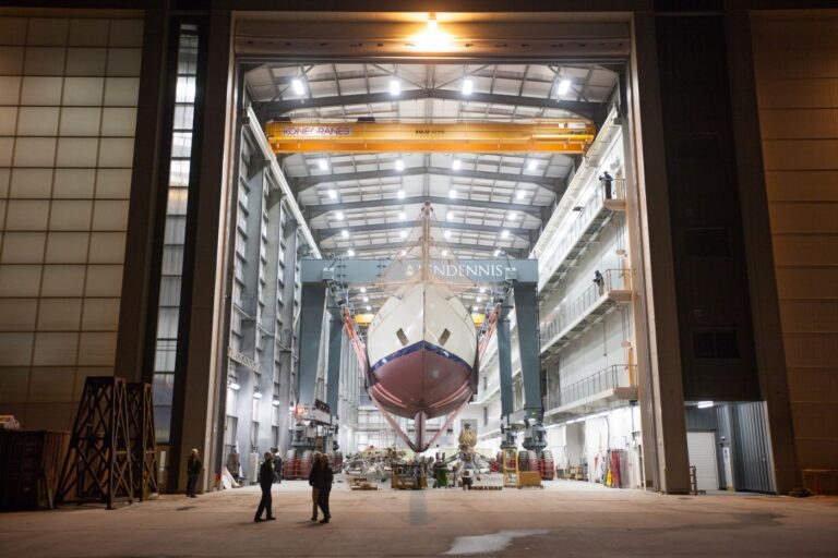 At Pendennis Shipyard
