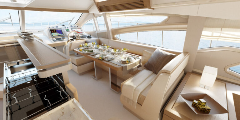 Azimut 64 Flybridge - salon