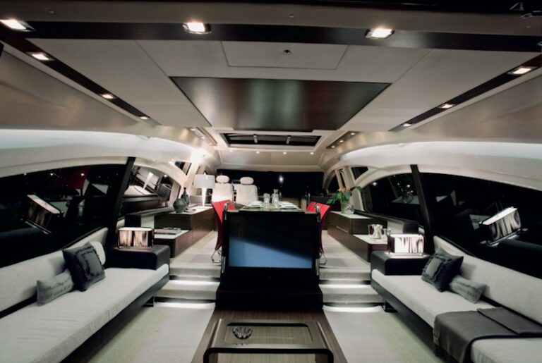 Azimut 72S Motor Yacht Salon by Night