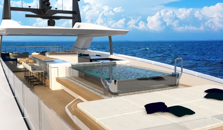 Baglietto 55m Render - Sundeck